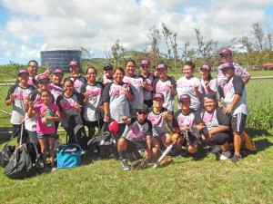 The GSM Babes almost won the championship but fell short with their upset title bid against regular season undefeated team Sakudi in the Belau Women’s Slow-pitch Softball League last Sunday at the Dandan ball field. (Jon Perez)