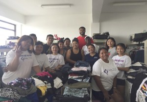 Members of the Saipan Young Professionals Committee lend a helping hand at the Empty Vessel Ministry. (Contributed Photo)