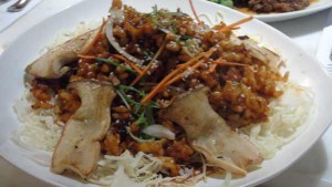 Aside from Korean favorites such as beef bulgogi and kalbi, spicy squid is also among the dishes featured in Kili Café’s Tour of Asia Sunday dinner buffet Korean station. (Frauleine S. Villanueva)