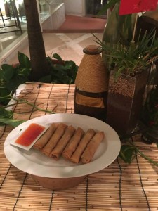 Deep fried spring roll, duckling and vegetables is one of the dishes Tim Zhu of Hyatt Regency Shanghai will serve during Hyatt Regency Saipan’s Chinese New Year buffet. (Mark Rabago)