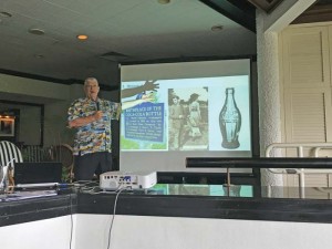 Steven R. Connor was the Rotary Club of Saipan’s guest speaker during its weekly meeting last Tuesday at the Hyatt Regency Saipan. (Mark Rabago)