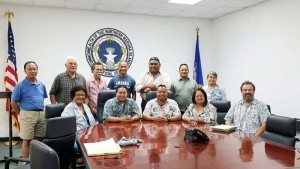 Northern Marianas Decent Corp. officers met with Gov. Ralph DLG Torres on Jan. 13, 2017. (Contributed Photo)