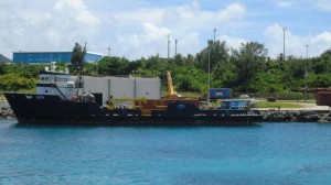 File photo shows M/V Luta docked at Rota's west marina. (Ferdie de la Torre)