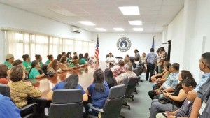 Gov. Ralph DLG Torres and other community supporters at the proclamation of Soudelor Commemoration Week on Aug. 1, 2016. (Contributed Photo)