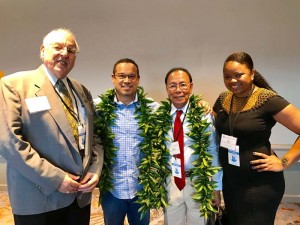 NMI Democrats with the newly elected NDC deputy chair Keith Ellison, second from left, from Minnesota. (Contributed Photo)