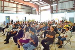 More than 100 participated in the employment opportunity presentation held by the Northern Marianas Trades Institute yesterday in Lower Base. (Erwin Encinares)