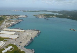 A bird’s-eye view of Apra Harbor, U.S. Naval Base Guam. (Contributed Photo)
