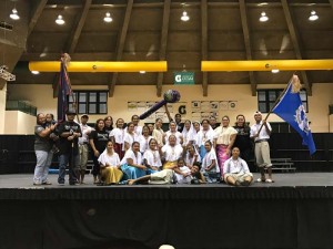 Marianas High School POLKSAI Chamorro Club members pose for a group after its victorious run in the 2017 Inacha’igen Fino Chamorro Language Competition in Guam on March 12-13, 2017. (CONTRIBUTED PHOTO) 