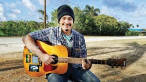 Larry Joe Naputi, the 2017 Chamolinian Jam Contest winner. “I just do what I do and hope for the best” he said. (BEA CABRERA)