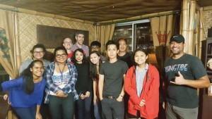 Participants in last Friday’s Open Mic Night at the Shack have their picture taken. (BEA CABRERA)