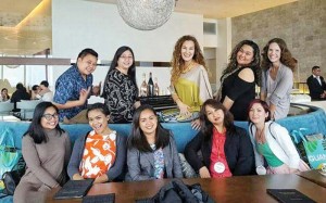 Ramona L. Jones, CEO of Jones & Guerrero Inc., center, with some of the women in her team. "My team inspires me. Every person in our corporation counts." (Contributed Photo)