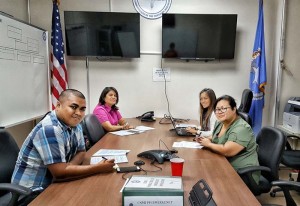 The Preventive Health and Health Services Block Grant Committee is composed of Becky Robles, Jessica Delos Reyes, Amylynn Babauta, and Nazario Omar Ajoste. (Bea Cabrera)