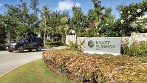 The Hyatt Regency Saipan and four other hotels on island are faced with possibly losing their lease to new bidders. (Bea Cabrera)