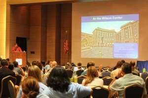 Roger-Mark De Souza, director at the Wilson Center, Washington, D.C., delivers his keynote address.  (Contributed Photo)