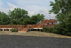 The observation deck is supposed to be built at the Tinian Lookout on the way to Suicide Cliff, from which visitors can enjoy a panoramic view of West Tinian and Aguiguan Island. (Contributed Photo)