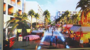 An artist’s rendition of the proposed Saipan Garden Hotel in Tanapag. (Ferdie de la Torre)