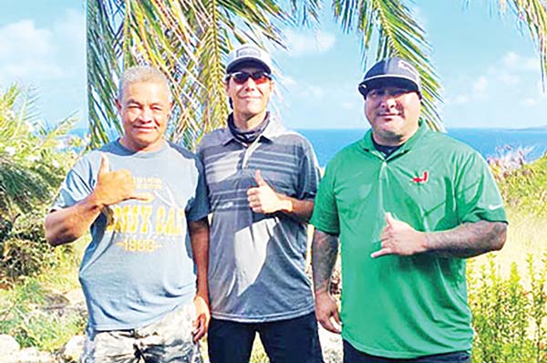 Peter “Dung” Tenorio, seen here in a file photo center, topped the third qualifying tournament for the CNMI National Golf Team.