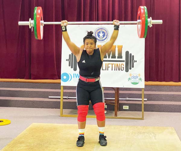Antonette T. Labausa topped the women’s division of the Northern Marianas Cup Weightlifting Tournament.