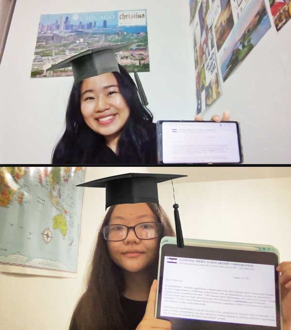 Christina Kim, top photo, and Vivien Liu