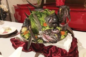 “Wonder woman” sushi was also served.