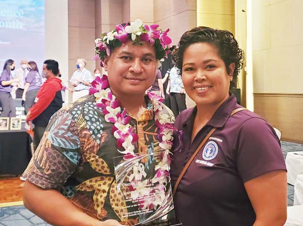 This year’s Bridge of Light Award recipient, Calvani Deleon Guerrero