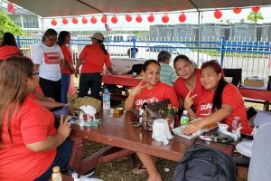 Grace “Pitu” Sablan Vaiagae of the NMI Republican Party and supporters