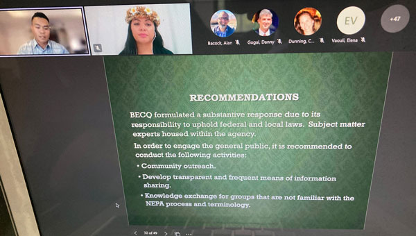 Division of Coastal Resources Management webinar on environmental justice considerations in National Environmental Policy Act