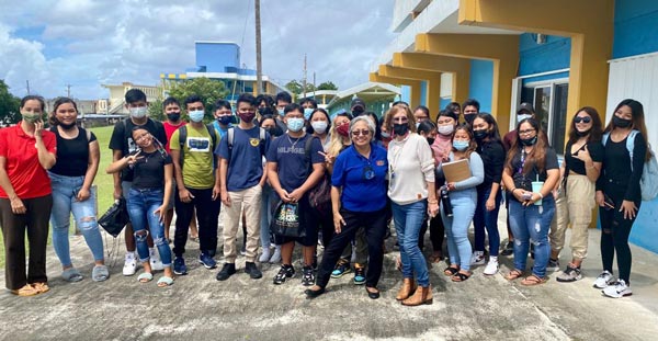 Tenth-graders at Dr. Rita S. Inos Jr./Sr. High in Songsong, Rota