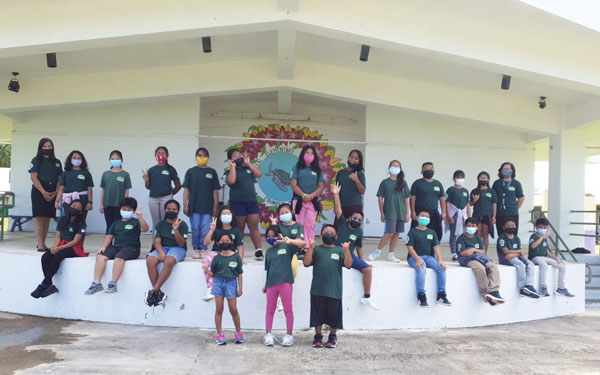 Oleai Elementary School’s September PGFC participants pose for a souvenir photo