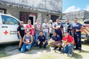 Teams from the American Red Cross-NMI Chapter, along with Department of Fire and Emergency Medical Services and Aircraft Rescue and Firefighting of the Commonwealth Ports Authority