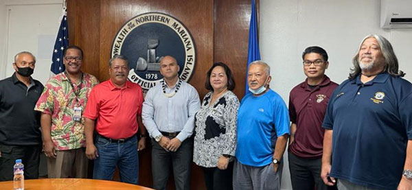 Iakopo and Peterson visited Tinian Tuesday to meet with Tinian’s veterans and introduce them to Peterson, who was recently hired by the OVA and is the CNMI’s first accredited and permanent Veterans Benefits counselor.