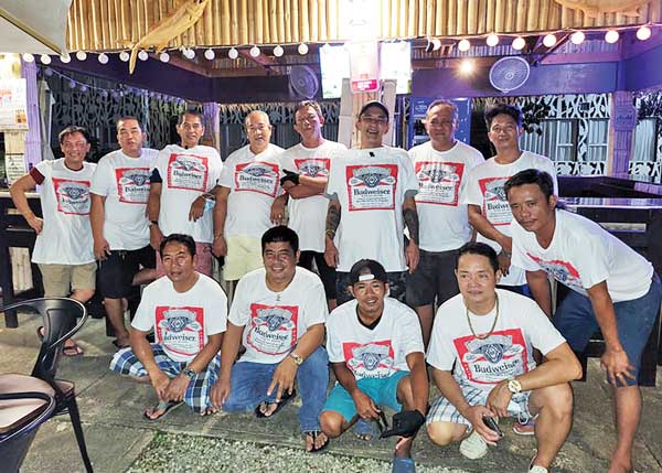 Nolan Cultura, standing second from left, won the Battle of Champions held last Nov. 7 at the New Bamboo Bar