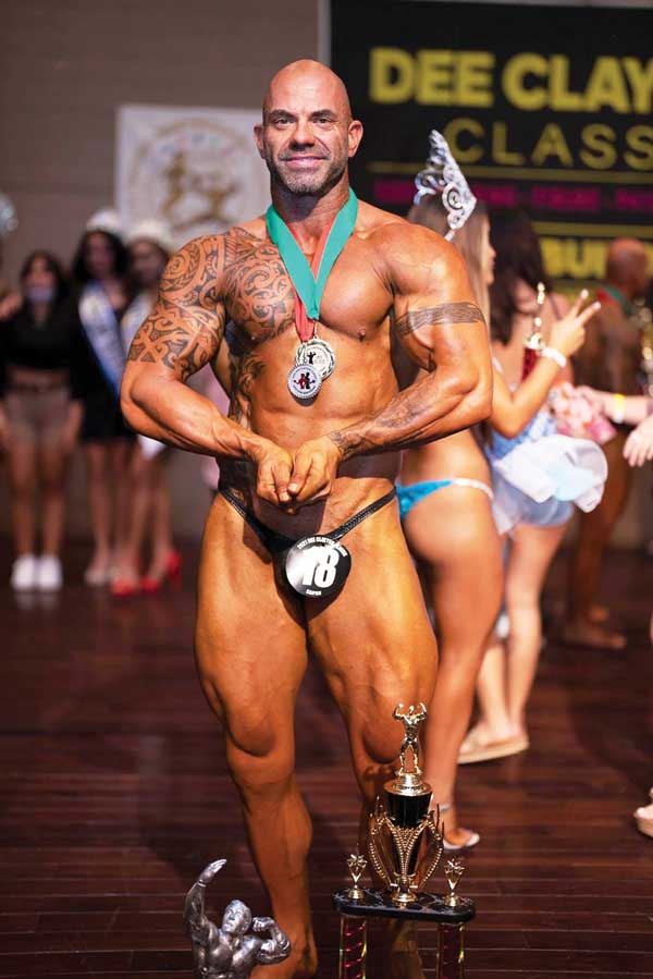 Derek Cutting won the overall bodybuilding competition of 2021 Dee Clayton Classic