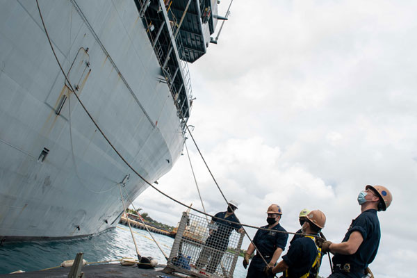 USS Frank Cable on Saipan 2