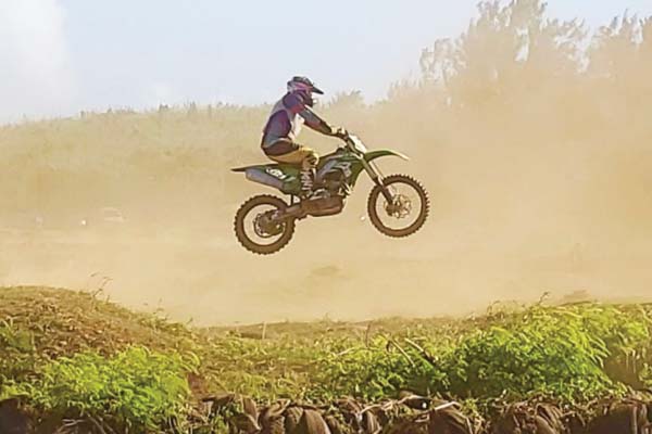 Marianas Racing Association president Charles Cepeda in action