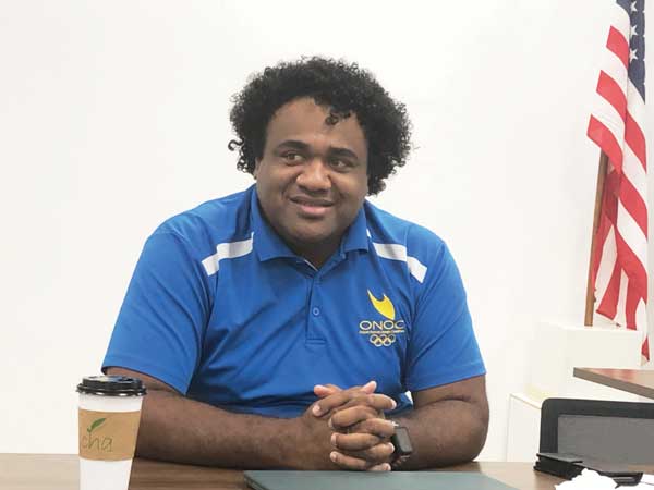 Oceania National Olympic Committees chief information technology officer Sitiveni Tawakevou