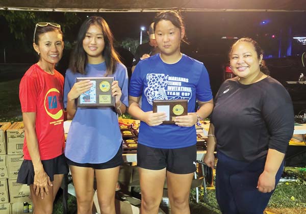The awards banquet for the 2021 TanHoldings Tennis Classic last Sunday at the American Memorial Park tennis courts.
