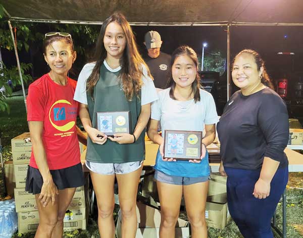 The awards banquet for the 2021 TanHoldings Tennis Classic last Sunday at the American Memorial Park tennis courts.
