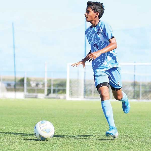 Dev Bachani in action with the NMI Boys U18 National Team in this file photo.