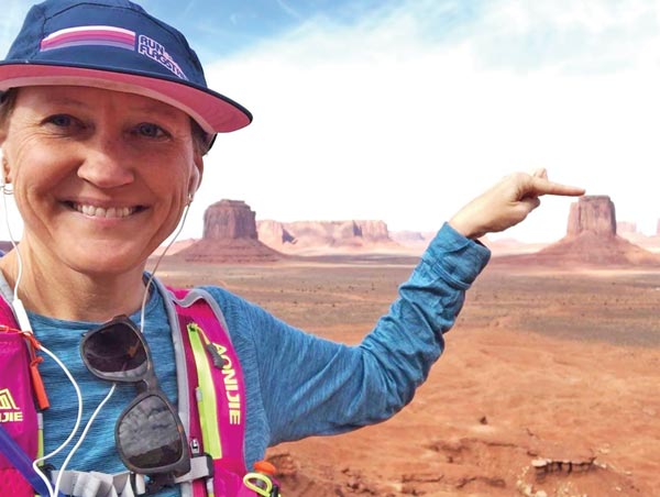 Lindsay Nash took part in the 2021 Monument Valley Veterans Marathon & Half Marathon