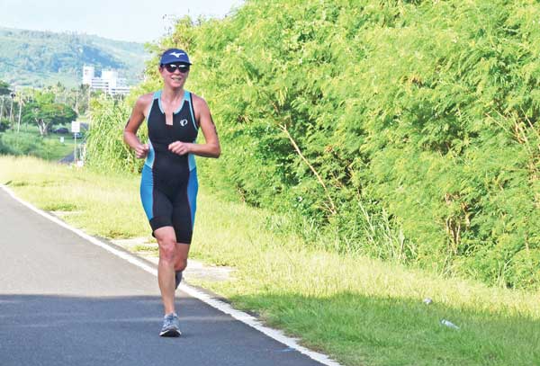 Dr. Lily Muldoon tackles the 5-kilometer run course