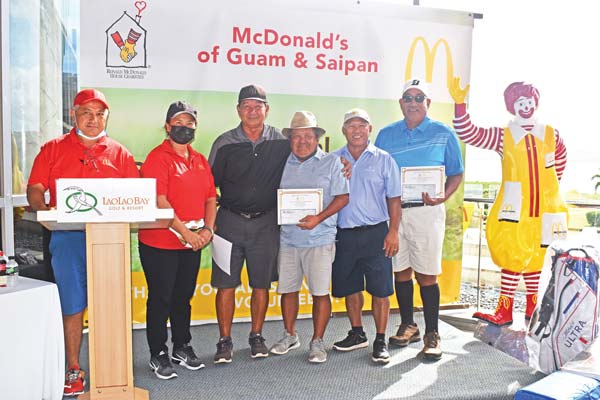 Ronald McDonald House of Charities Golf Tournament super senior flight champion Nick Sablan 