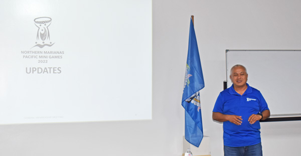 Pacific Mini Games Organizing Committee chief executive officer Vicente “Ben” Babauta