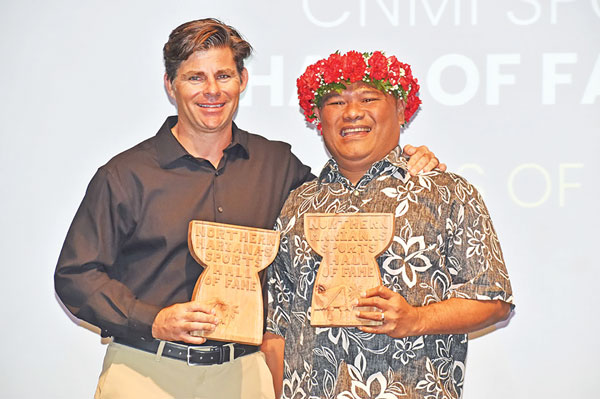 Chris Nelson and Jerry Ayuyu