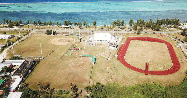 A 2019 aerial shot of the Oleai Sports Complex