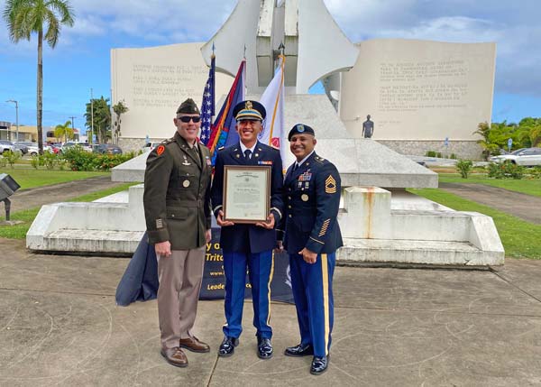 University of Guam ROTC cadet Justin Cayading