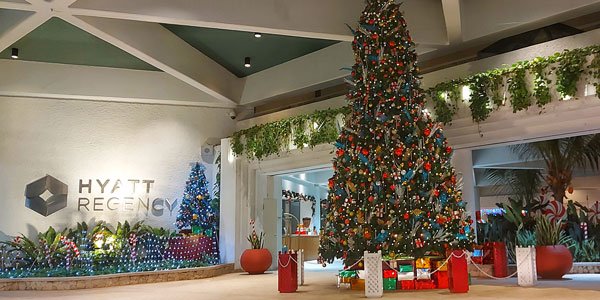 Hyatt Regency Saipan’s 20-foot Christmas tree