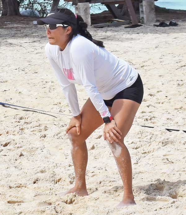 Kathy Winkfield is seen here in action in the King and Queen of the Court