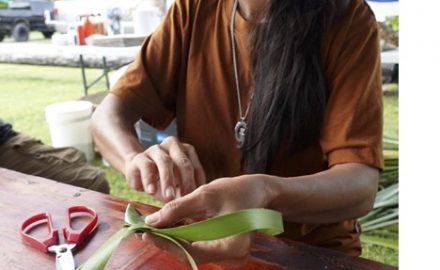 woman weaving